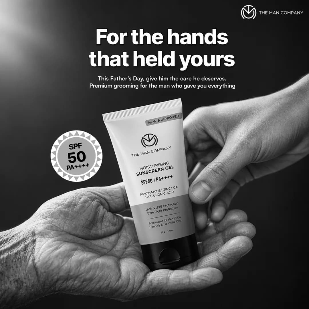 The Man Company Father's Day ad, For the hands that held yours