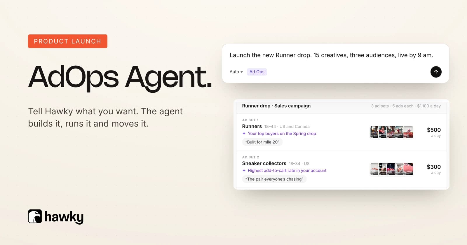 Introducing Hawky's AdOps Agent: Less Ads Manager, More Marketing