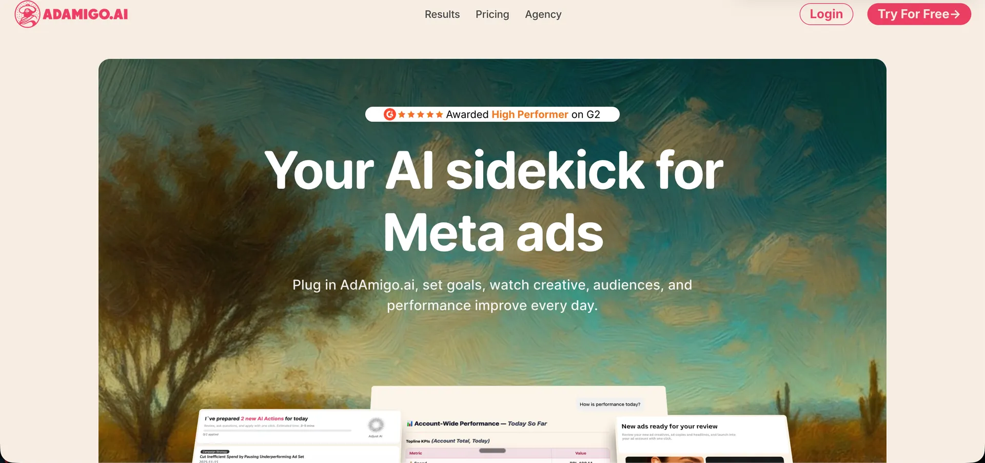 Adamigo interface