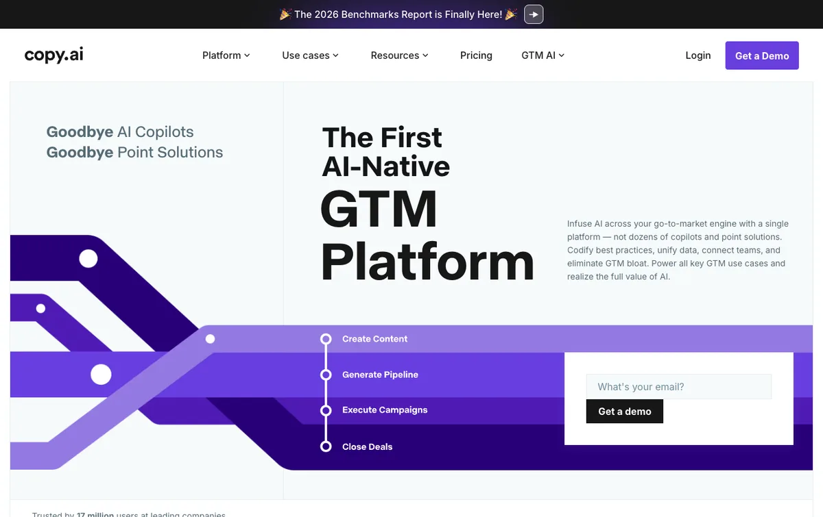 Copy.ai homepage