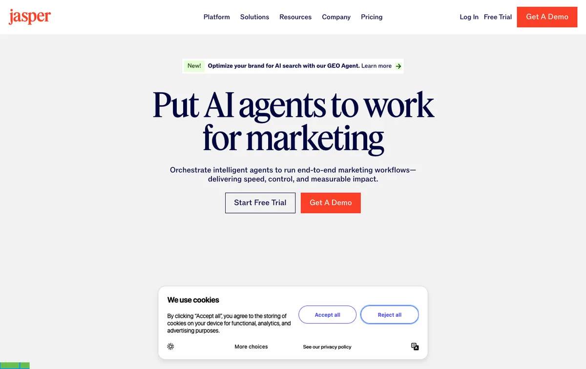 Jasper homepage
