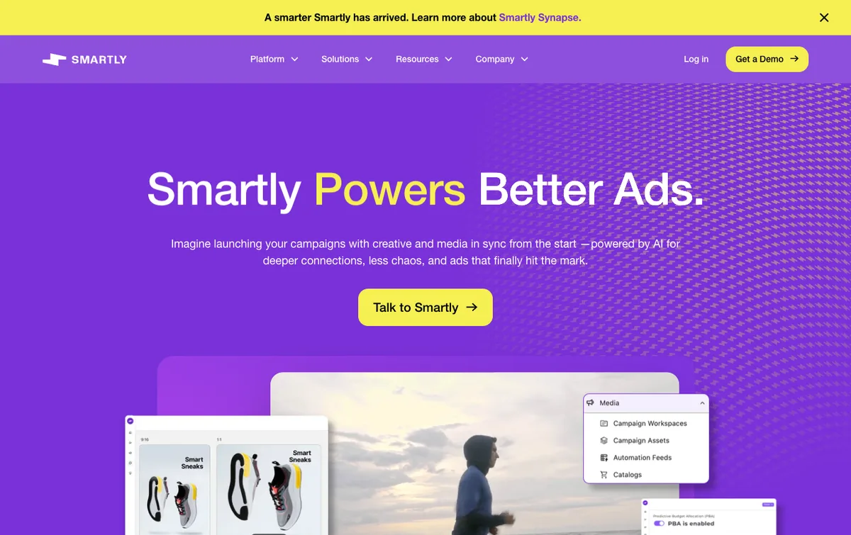 Smartly homepage
