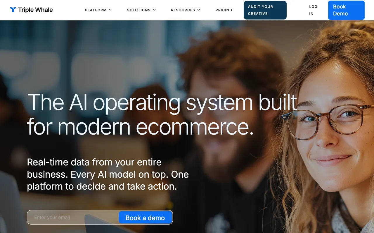 Triple Whale homepage