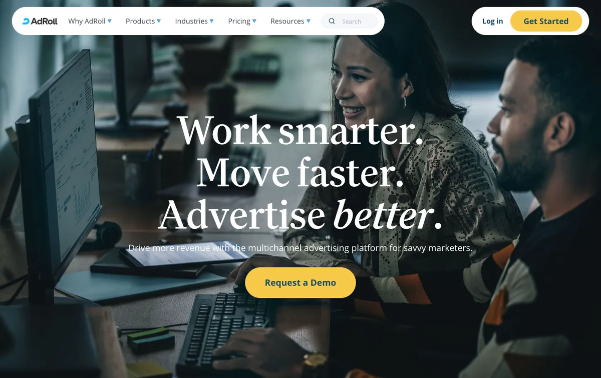AdRoll homepage