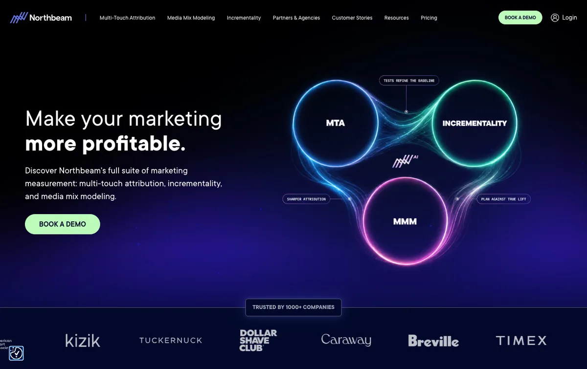 Northbeam homepage