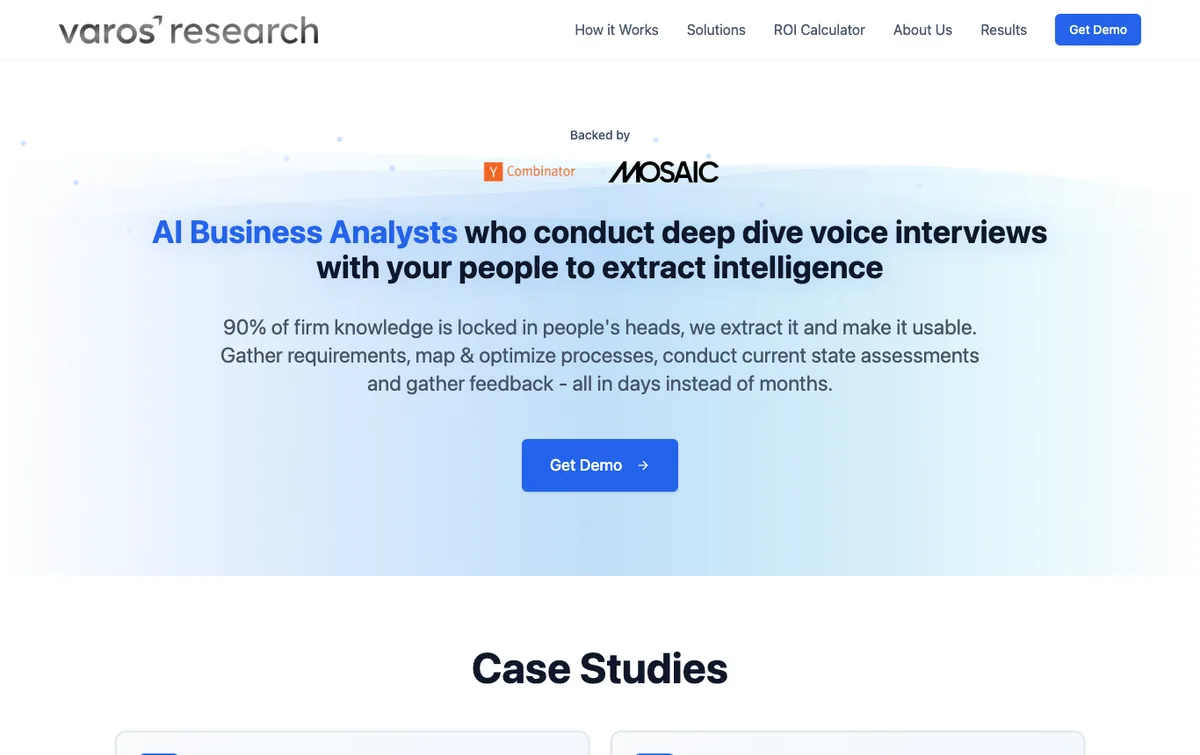 Varos homepage