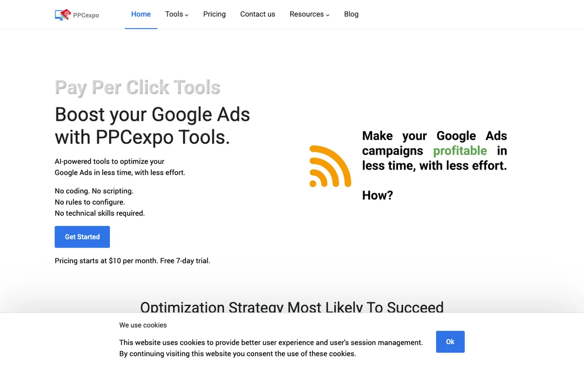PPC Signal homepage