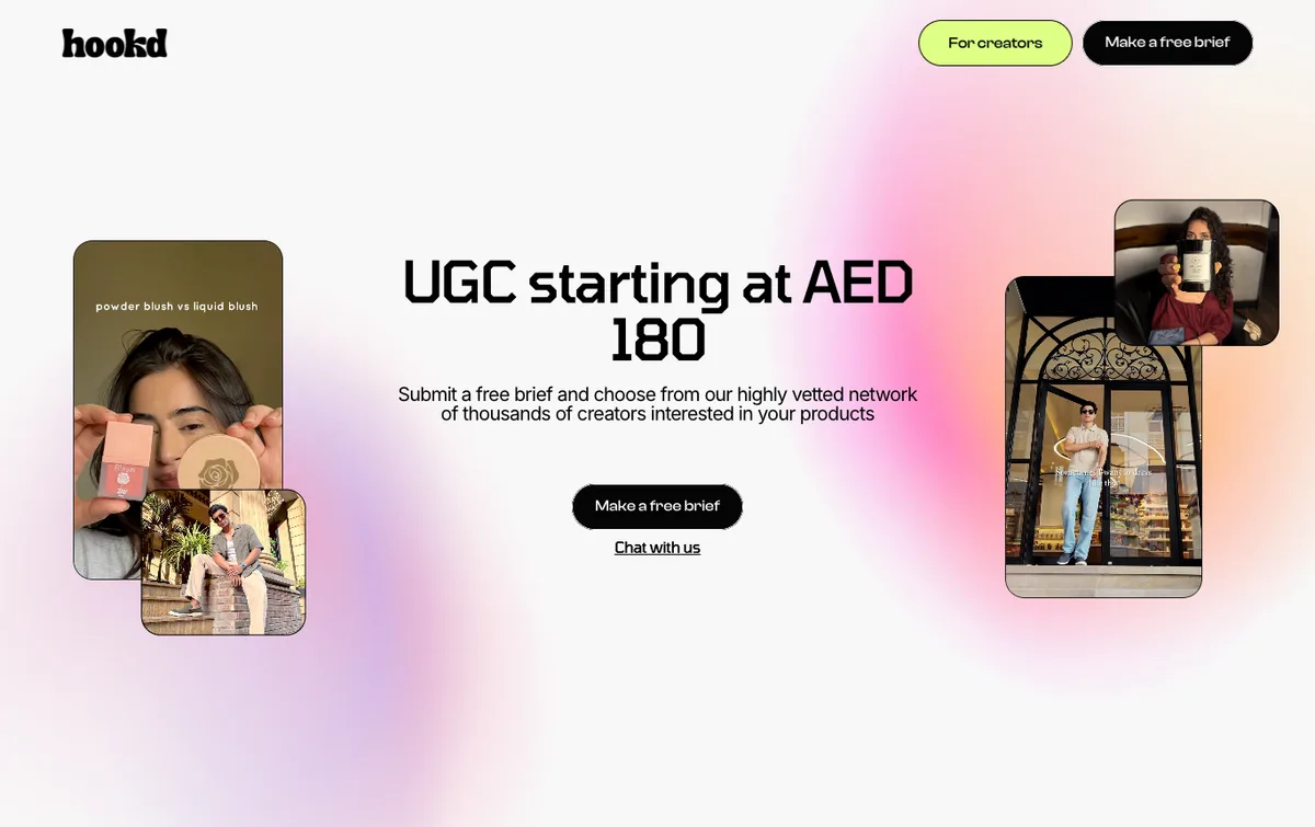 GetHookd homepage