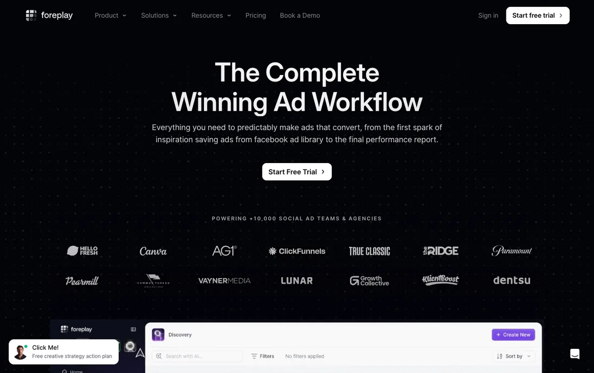 Foreplay homepage