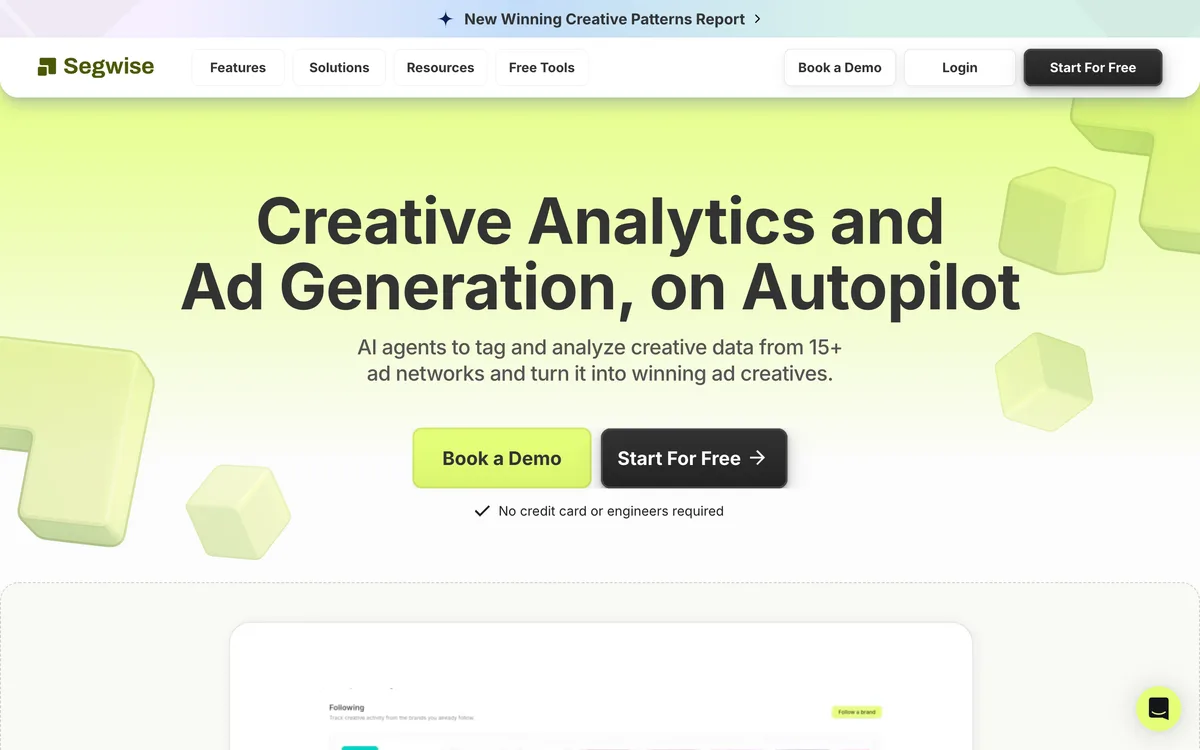 Segwise homepage